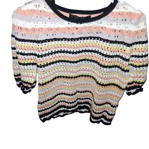 Marc New York Multicolor Striped Knit Top